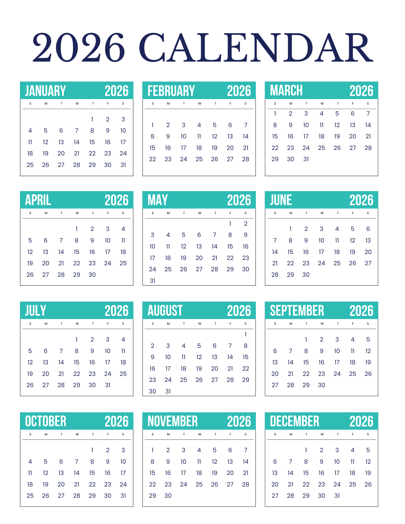 ADHD monthly planner page with calendar, notes and to-do sections
